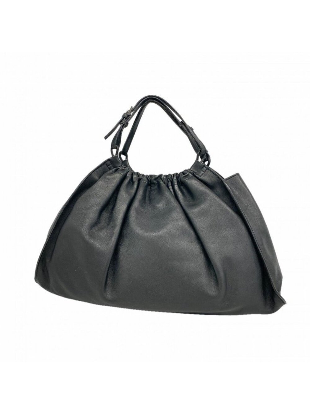 Gucci Handbag 001 Leather Black Silver